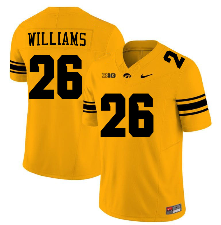 Xavier Williams Iowa Jersey,University Of Iowa Hawkeyes Fotoball Uniforms,Jersey,Gears-Gold